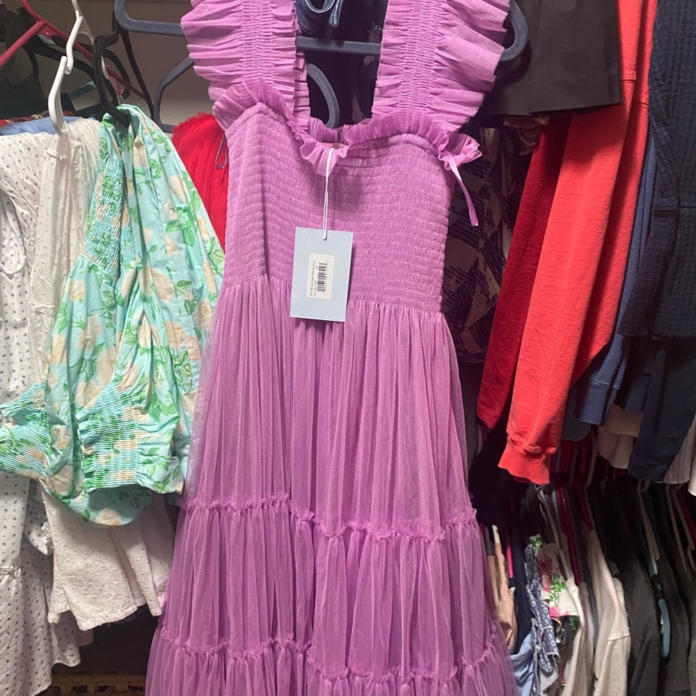 Hill House Pink Maxi Sundress Sleeveless Scoop Neck